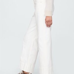 J. Crew white wide leg Jeans